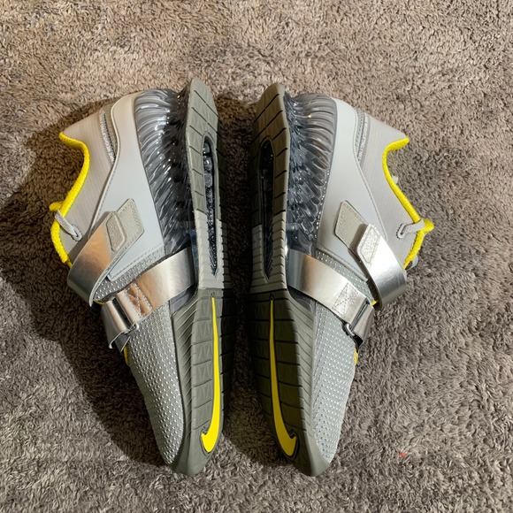 Nike Romaleos 4 Mens Weightlifting Shoes Grey Yellow CD3463-002 Size 12.5 US NEW main image 7